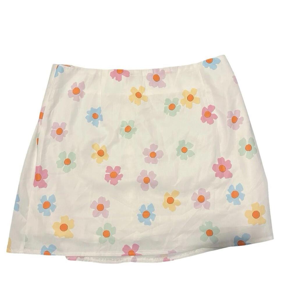 Princess Polly Floral Print Mini Skirt 14 - Picture 2 of 5